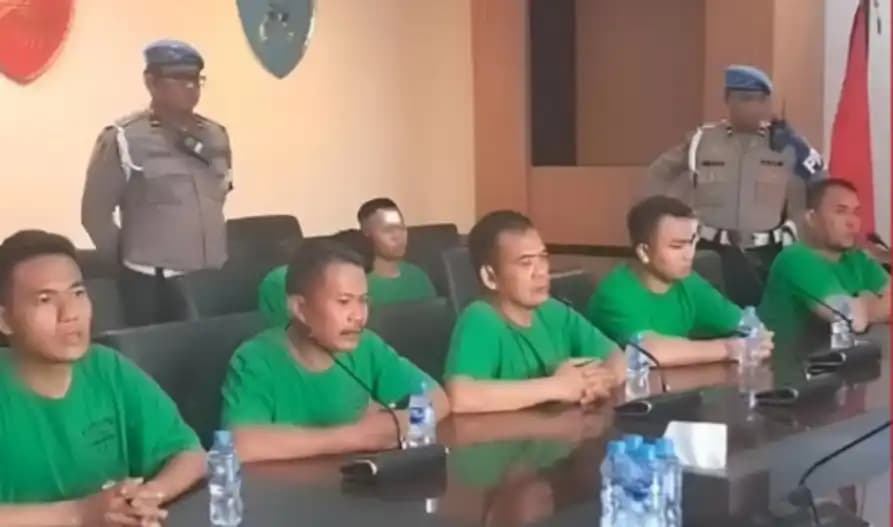 7 Anggota Brimob Pelindas Ojol Dipatsus 20 Hari
