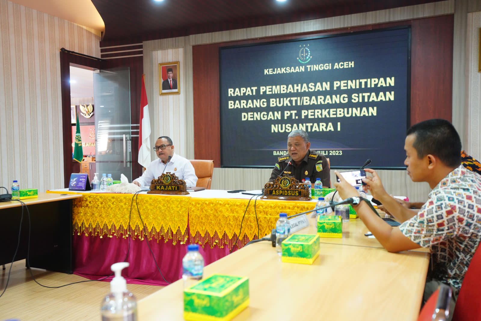 Kejati Aceh Gelar Rapat dengan PTPN, Bahas Penitipan Barang Sitaan dari PT Cemerlang