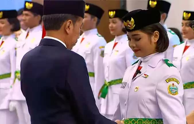 76 Paskibraka Resmi Dikukuhkan (BPMI Setpres) Hijab Paskribraka