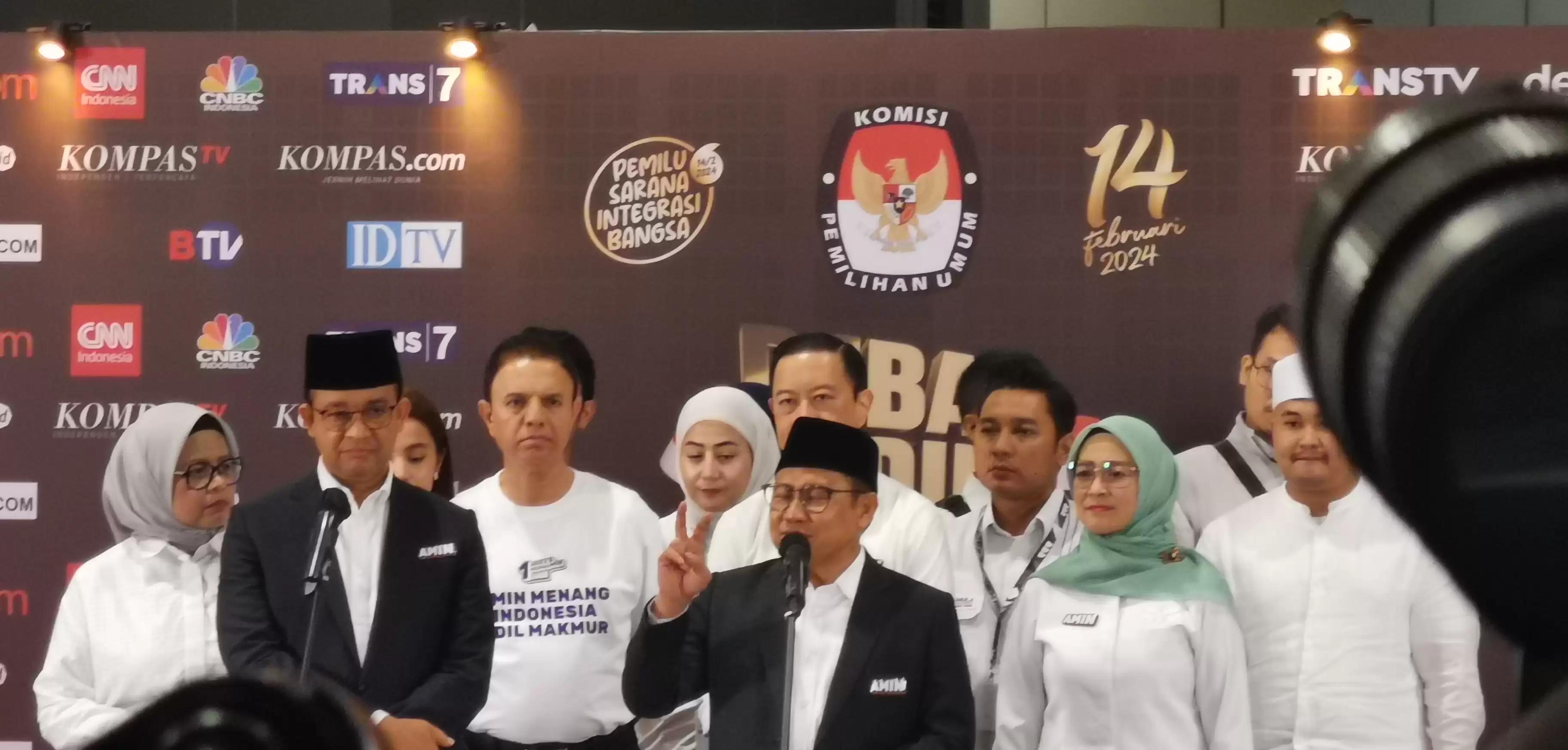 Anies-Muhaimin Respons Pertanyaan Gibran Soal SGIE Usai Debat Cawapres