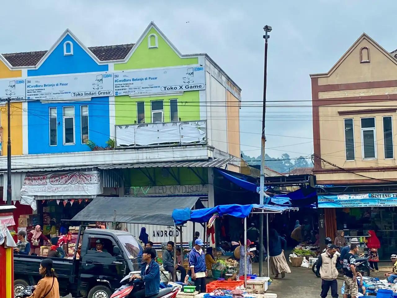 Pasar Gisting, Tanggamus Lampung (Foto: MI/Rizky Amin)
