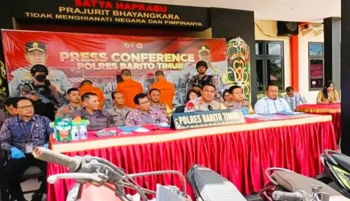 Pelaku Curanmor di Kabupaten Barito Timur di Dor Polisi