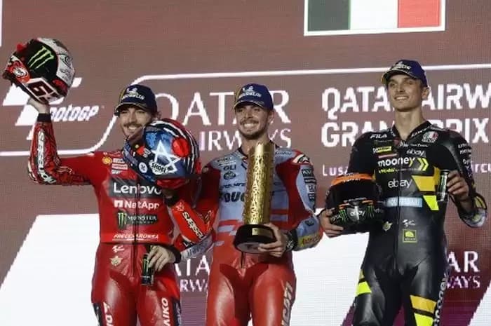 MotoGP Qatar, Di Giannantonio Raih Kemenangan Perdana