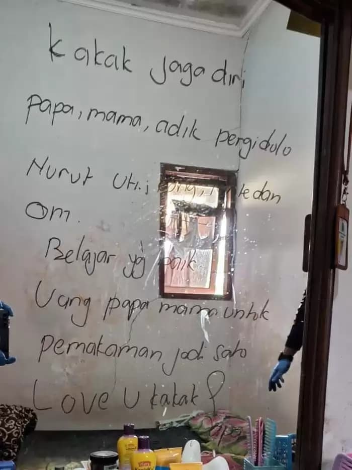 Sekeluarga Tewas di Malang, Ayah Tulis Pesan Pilu untuk Anak Sulungnya