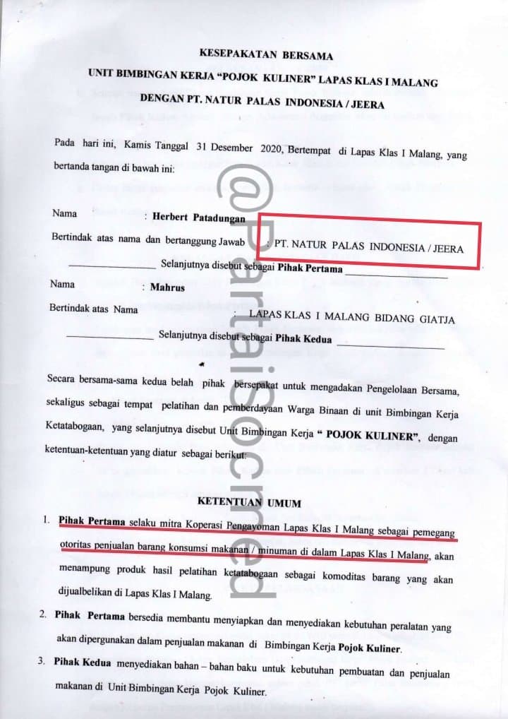 ICW Sebut Kerja Sama Jeera Foundation yang Dikelola Anak Yasonna Laoly di Lapas Termasuk Nepotisme