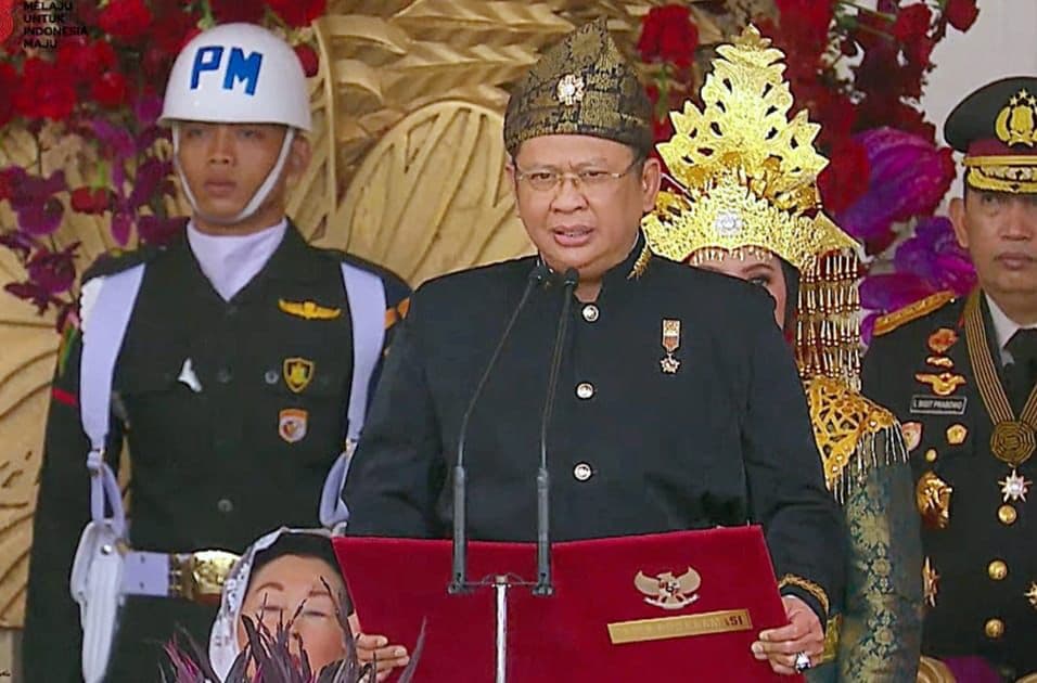 Ketua MPR RI Bamsoet Bacakan Teks Proklamasi di Upacara Peringatan Detik-detik Proklamasi