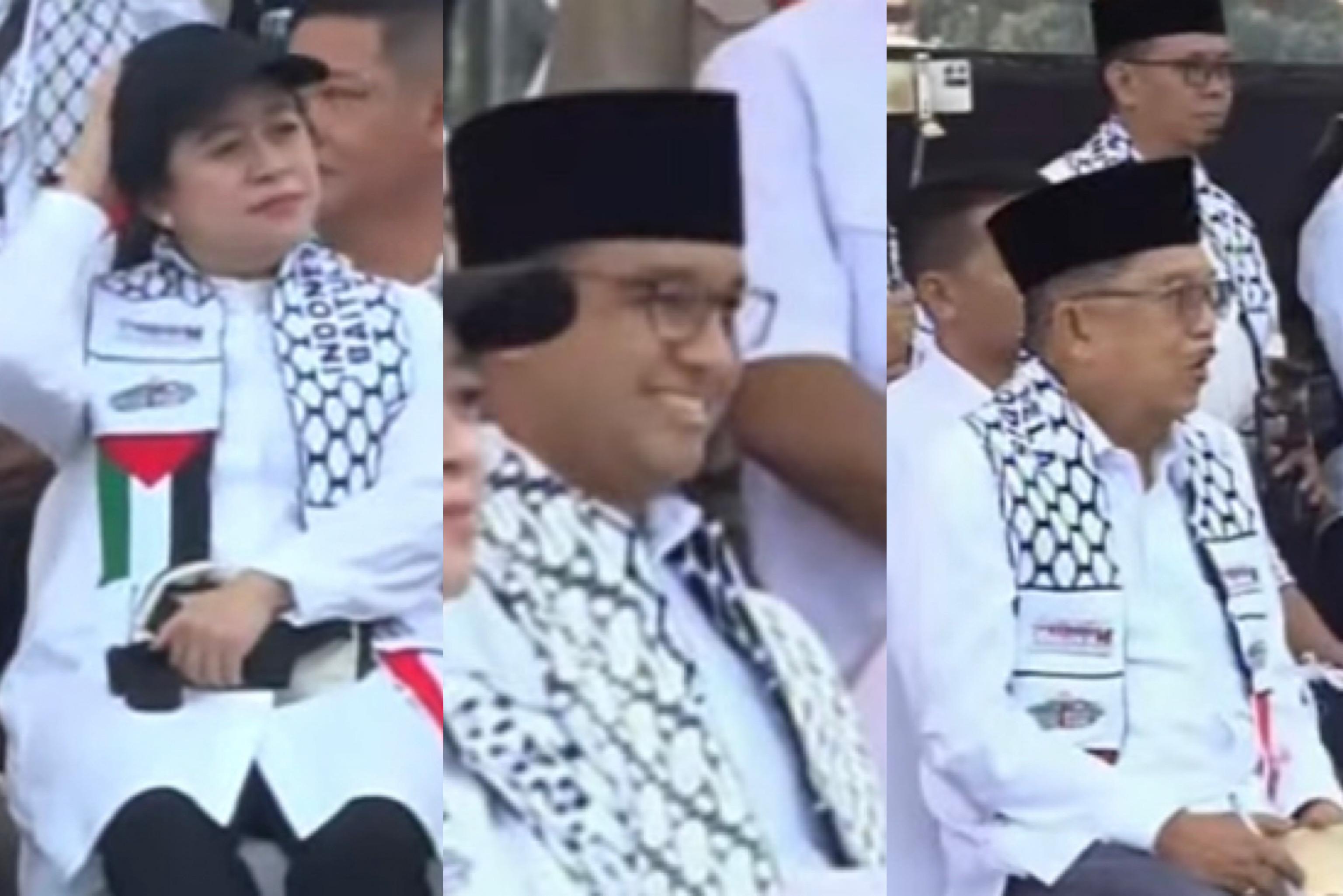 Puan Maharani hingga Jusuf Kalla Hadiri Aksi Bela Palestina di Monas