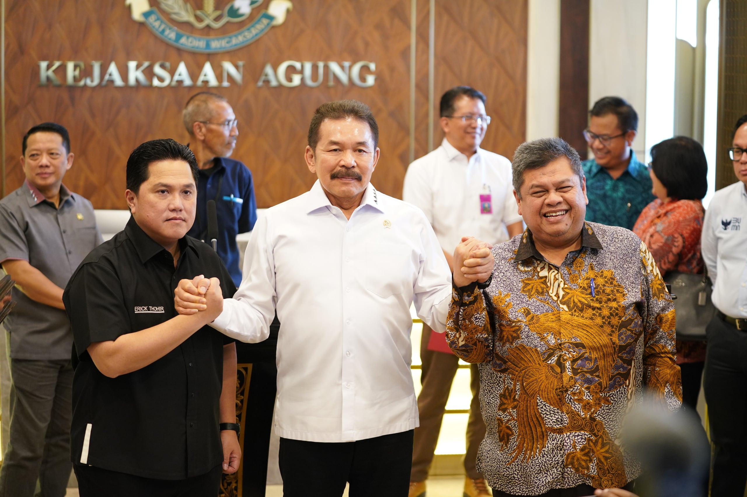 Di hadapan Jaksa Agung, Erick Thohir Ungkap 34 Dapen BUMN Tidak Sehat
