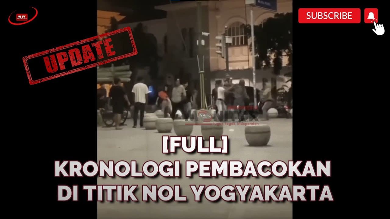 Kronologi Pembacokan di Titik Nol Yogyakarta