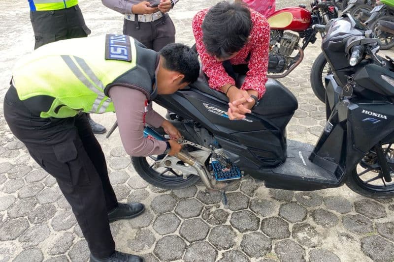 Polisi Terus Tertibkan Pengguna Knalpot Brong