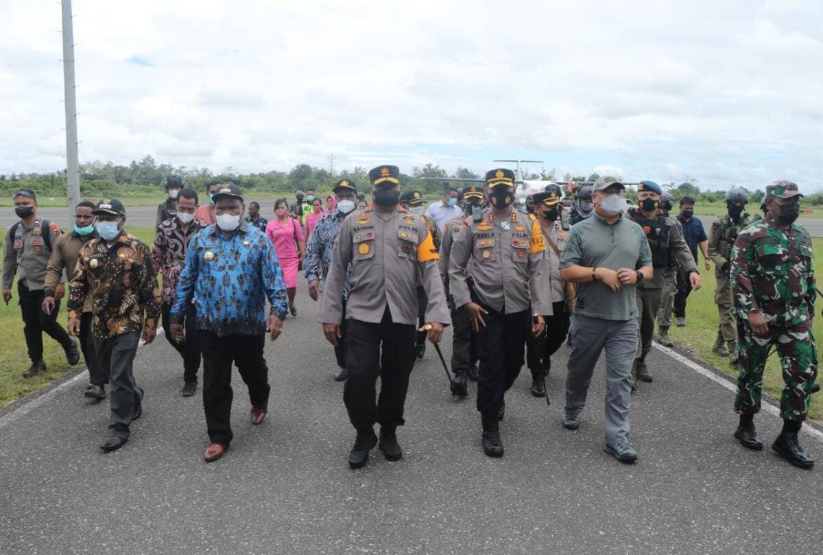 Ka Ops Nemangkawi Tinjau Lokasi Kunjungan Presiden di Kabupaten Keerom