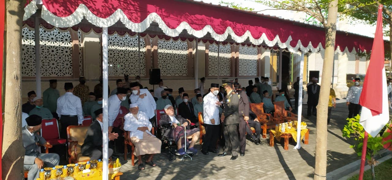 Pendiri Ponpes Al-Mukmin Abu Bakar Ba'asyir Hadiri Upacara HUT Kemerdekaan RI ke-77