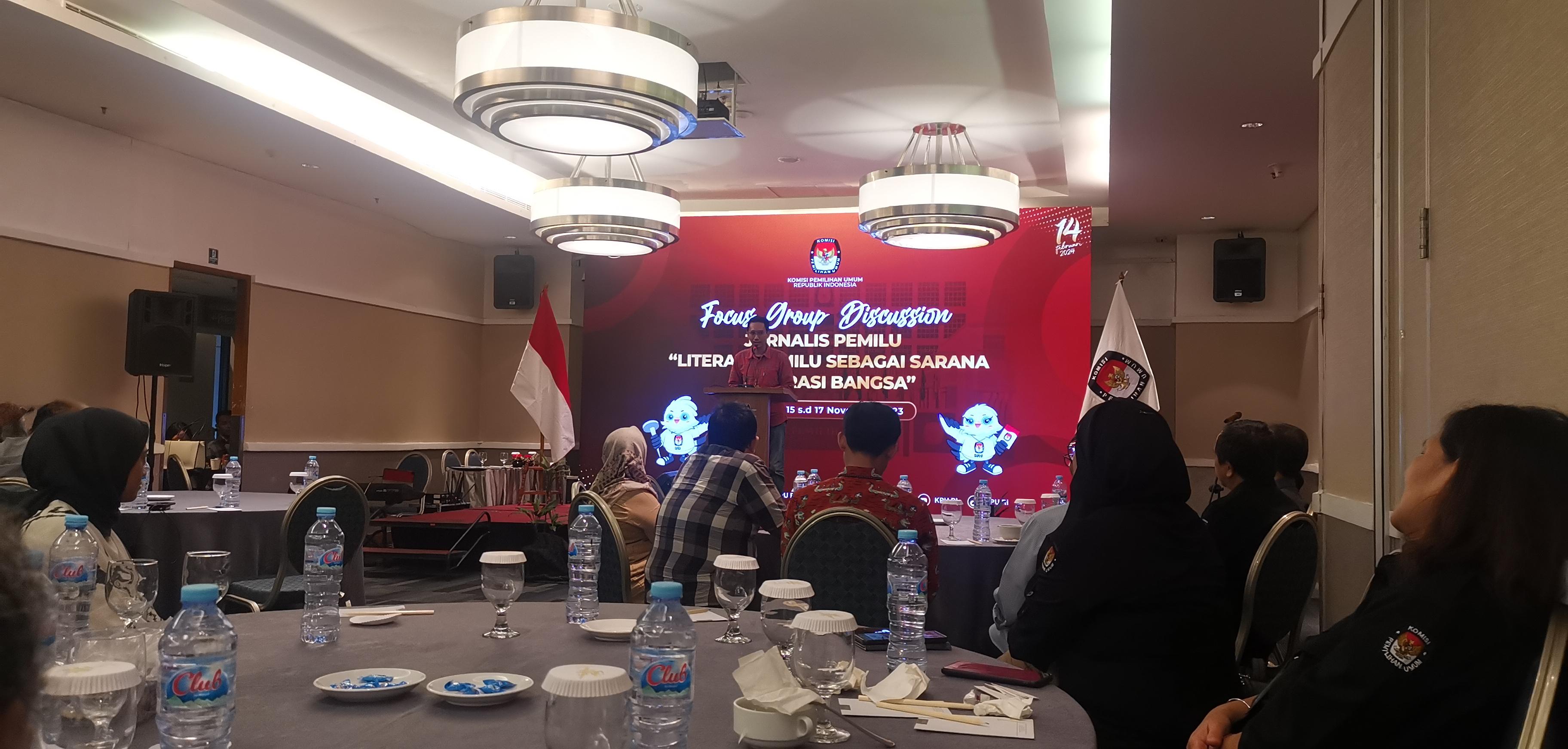 KPU RI dan KPP Gelar FGD untuk Jurnalis Jelang Pemilu 2024