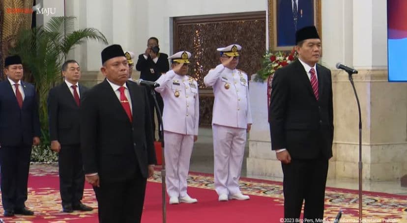 Jokowi Lantik Kabakamla dan Kabarantin Baru