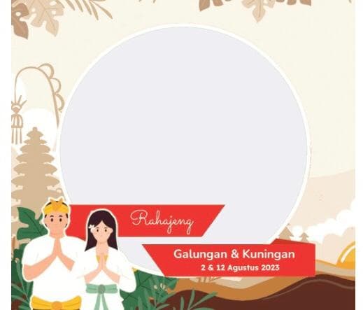10 Link Twibbon Hari Raya Galungan 2023 dan Cara Pakainya