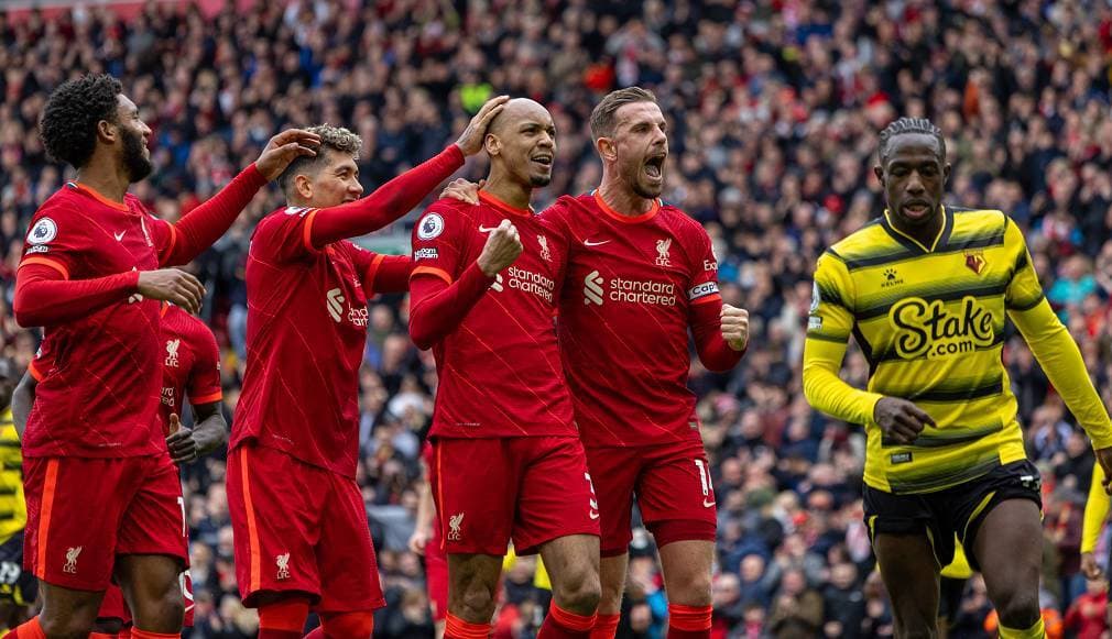 Liverpool 2-0 Watford, The Reds Naik ke Puncak Klasemen