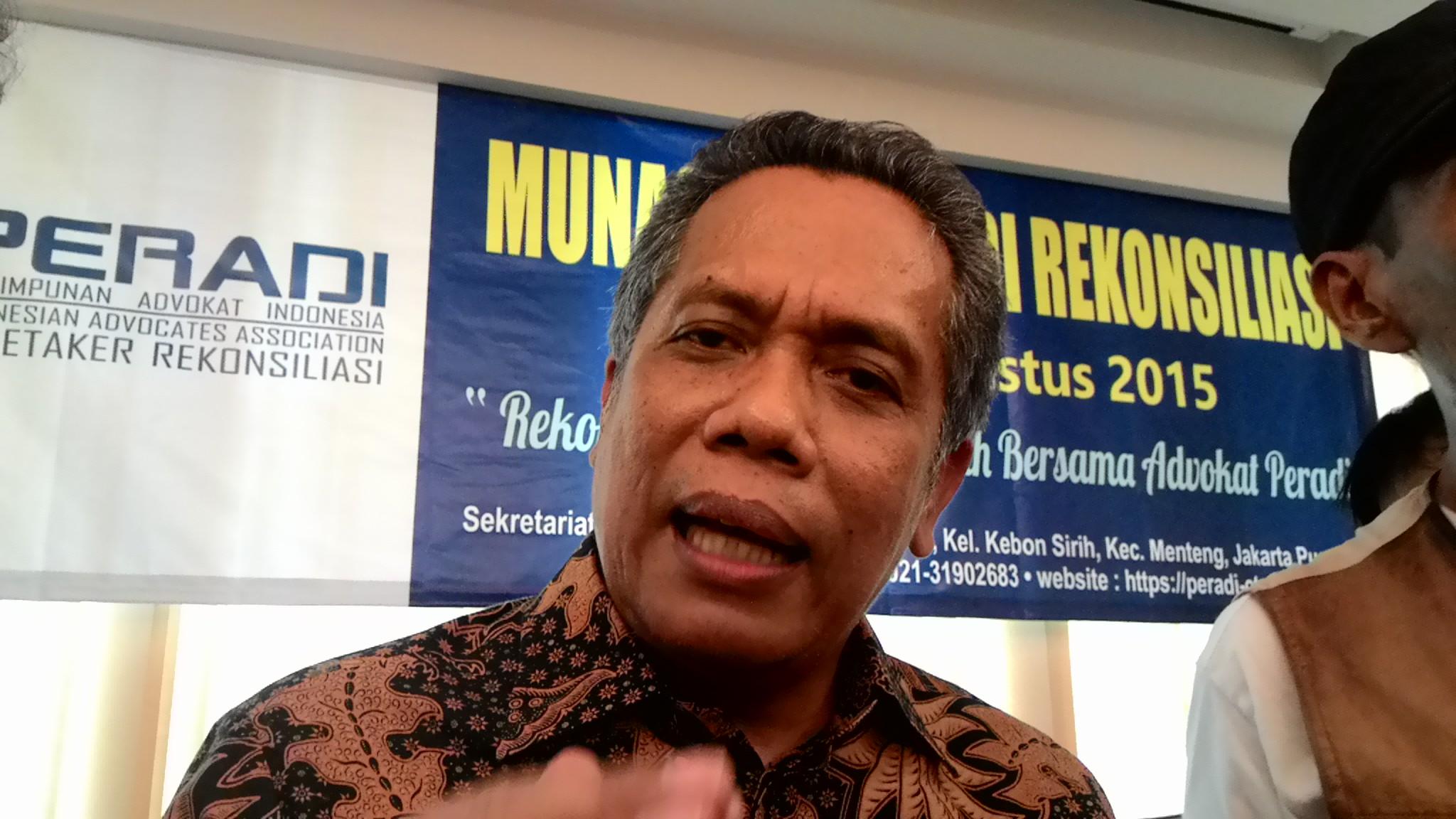 Luhut MP Pangaribuan Tegaskan Penasihat Hukum Selain Advokat Tidak Dibenarkan