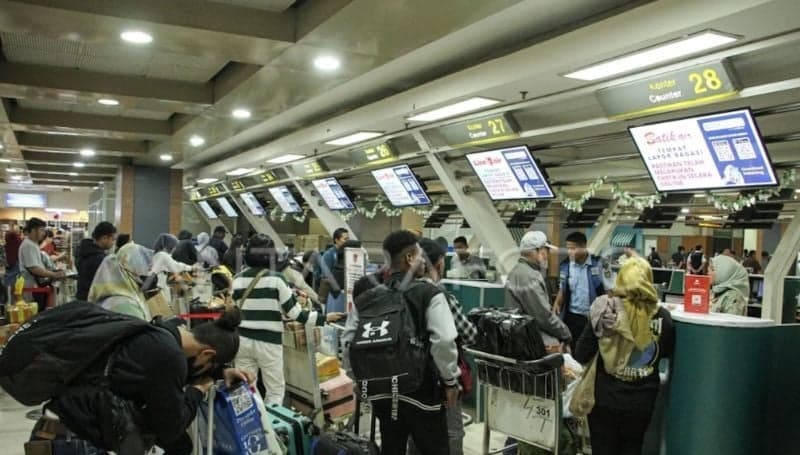 Jumlah Penumpang Mudik Natal 2023 Bandara Hasanuddin Naik 3,5 Persen