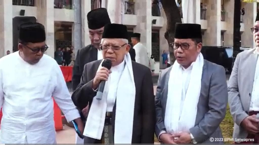 Wapres Ma'ruf Amin Serahkan Sapi Kurban Miliknya ke Masjid Istiqlal