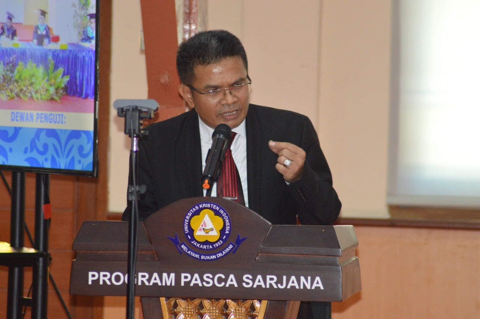 Ujian Promosi Doktor UKI, Dr Panti Silaban Lulus Predikat Sangat Memuaskan