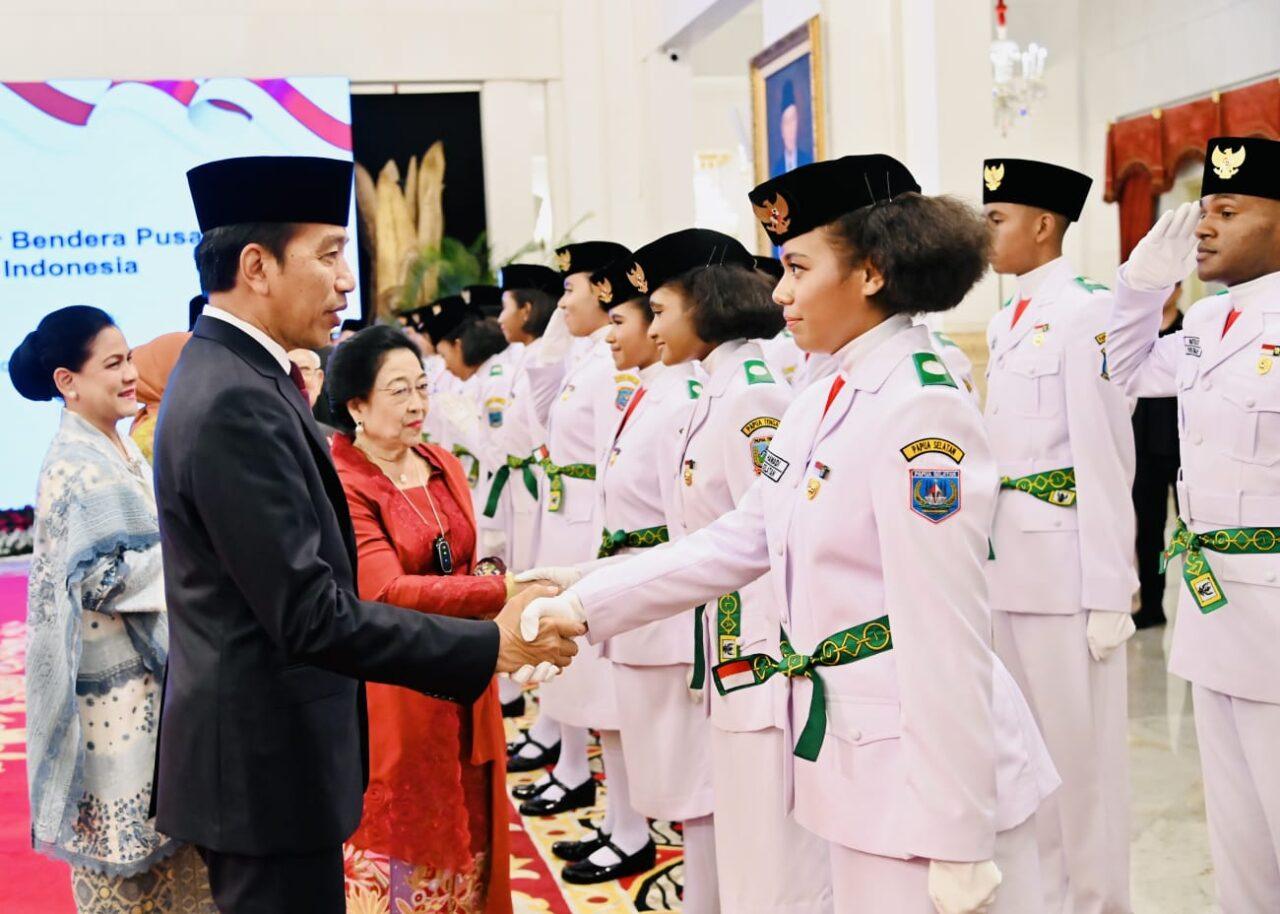 Putri Provinsi Papua Pegunungan, Paskibraka Pembawa Baki Bendera Merah Putih di Upacara HUT ke-78 RI