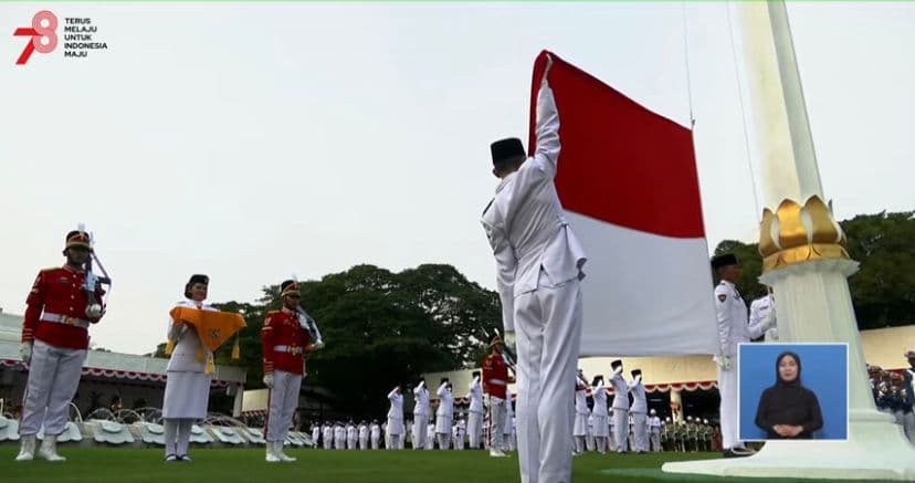 Keyla Azzahra Purnama, Paskibraka Pembawa Baki Penurunan Bendera Merah Putih Saat HUT ke-78 RI