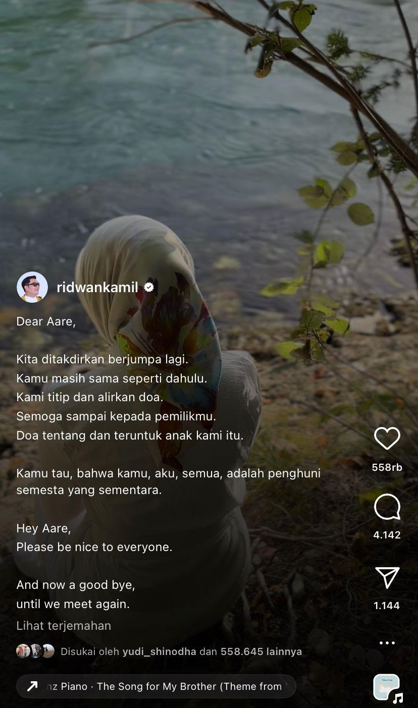 Ridwan Kamil Kunjungi Sungai Aare, Titipkan Sepenggal Doa untuk Eril