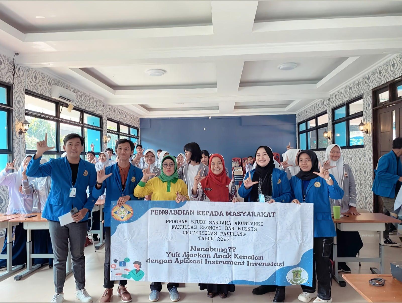 Tim PKM Prodi Akuntansi Unpam Gelar Sosialisasi "Menabung? Yuk Ajarkan Anak Kenalan dengan Aplikasi Instrumen Investasi"