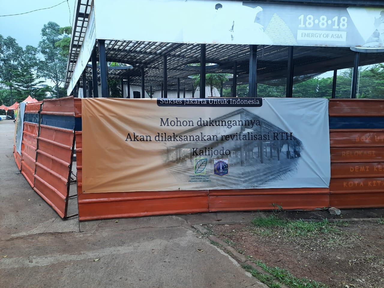 Perbaikan RTH Kalijodo Mulai Dikerjakan