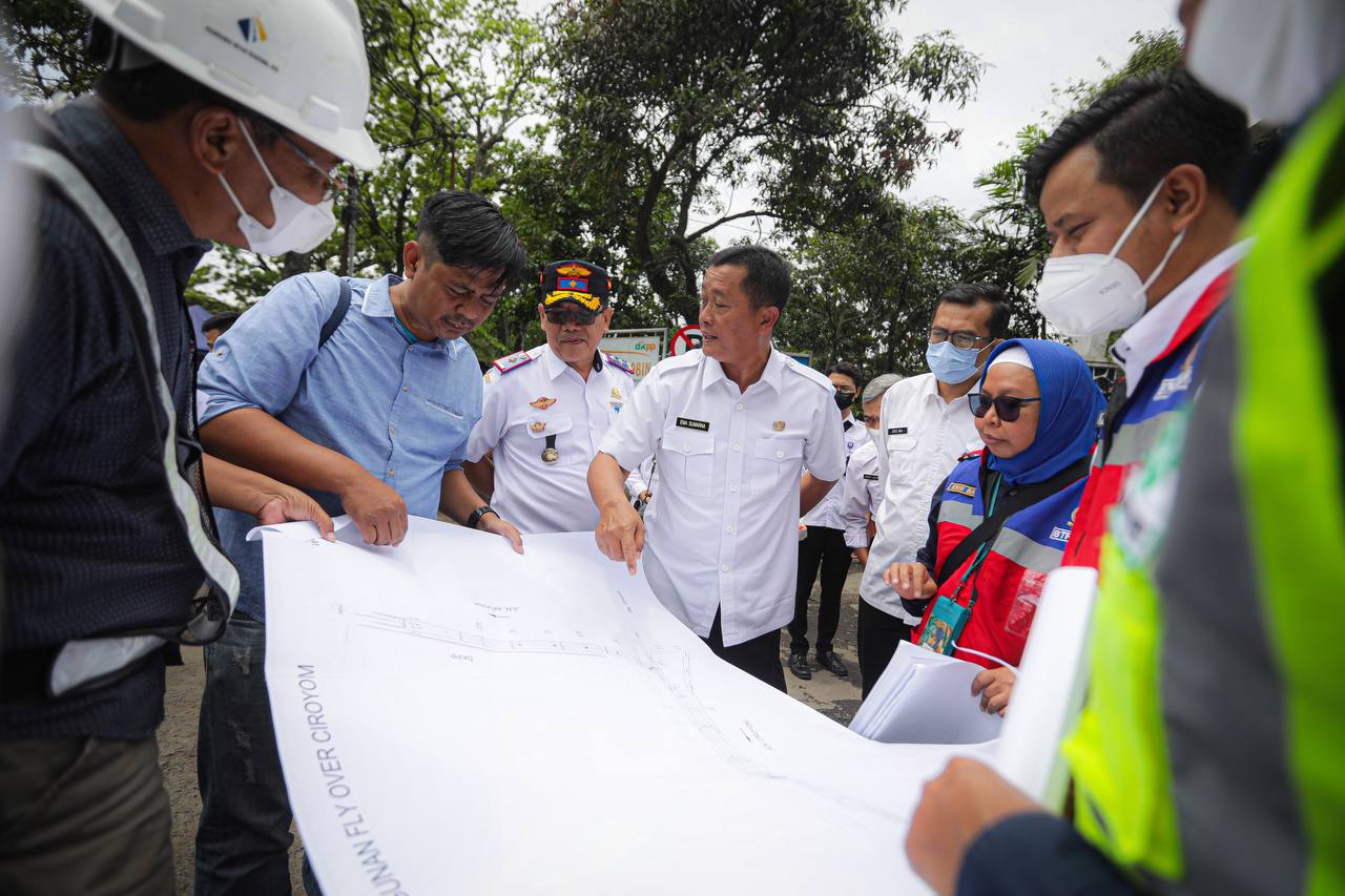Pembangunan Fly Over dan JPO Ciroyom Bandung Sudah 26 Persen