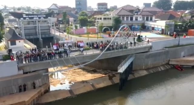 Sempat Mangkrak, Presiden Jokowi Resmikan Sodetan Ciliwung