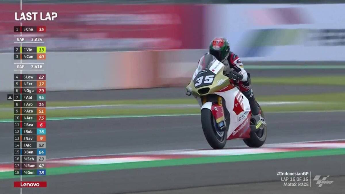 Hasil Moto2 Mandalika: Somkiat Chantra Asal Thailand Naik Podium Pertama