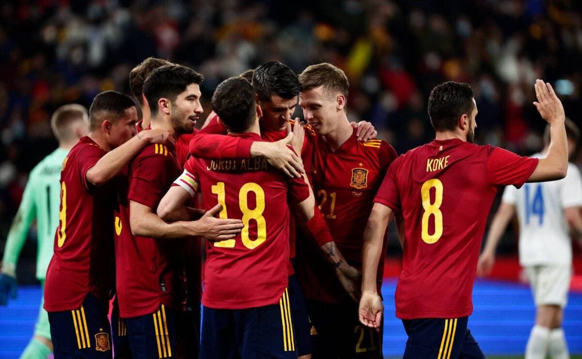 Spanyol 5-0 Islandia, Morata dan Sarabia bawa La Roja Menang Telak