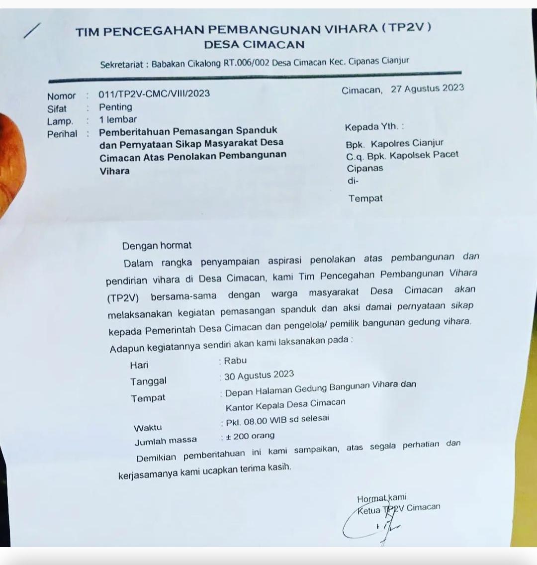 Masih Ada Penolakan Pembangunan Tempat Ibadah