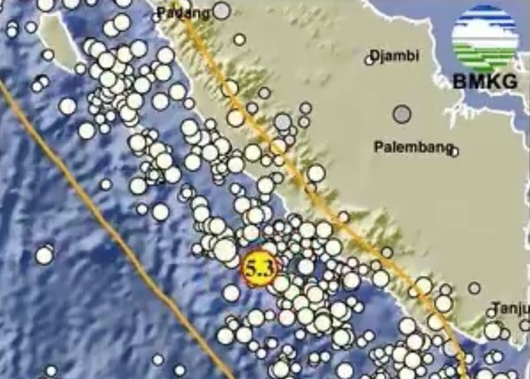 Enggano Bengkulu Diguncang Gempa Magnitudo 5,3