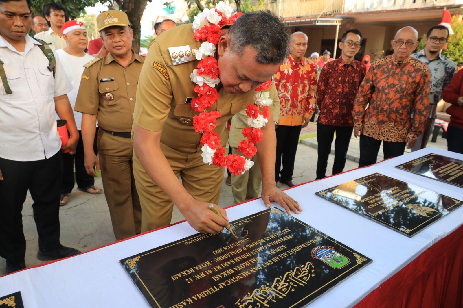 Wali Kota Bekasi Resmikan 5 Taman Baru Di 2 Kecamatan