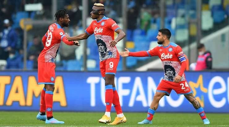 Napoli 2-1 Udinese, Dua Gol Osimhen Beri Kemenangan Bagi Napoli