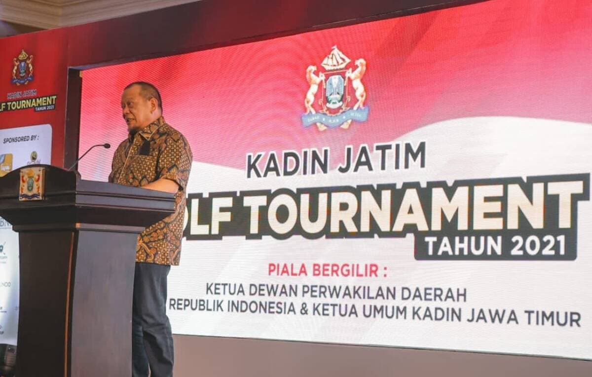 Tutup Turnamen Kadin, Ketua DPD RI Ingin Filosofi Golf Ditanamkan ke Anak-Anak