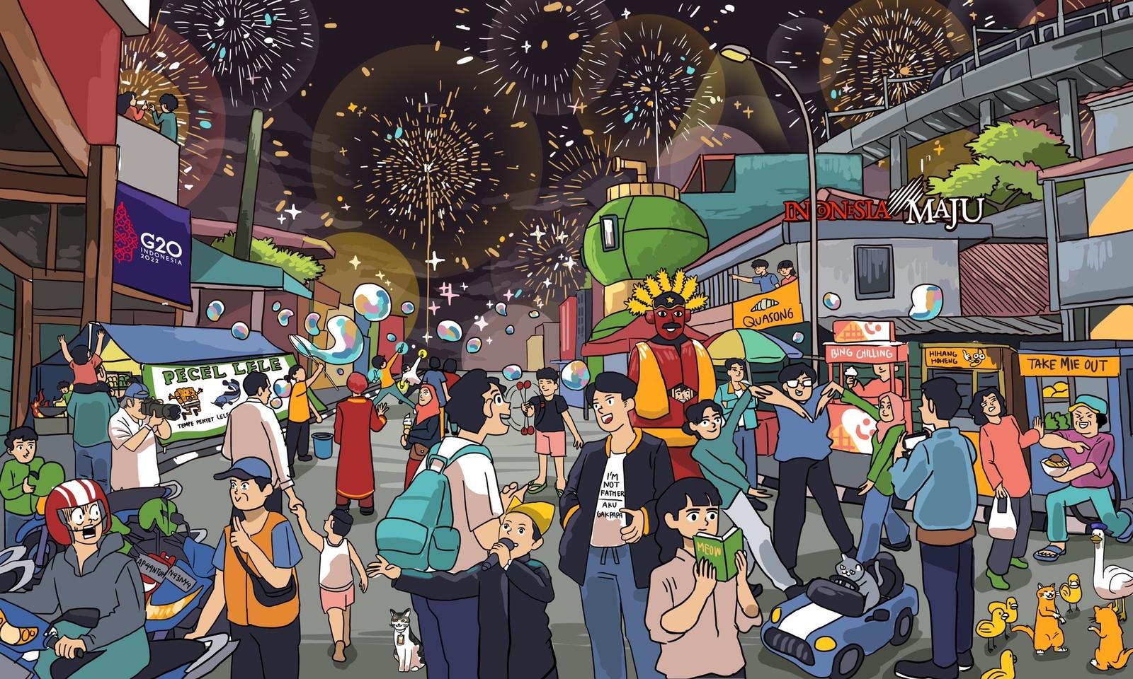 Unggah Poster Tahun Baru, Jokowi: 2023 Bertekad Membawa Indonesia Melangkah Maju