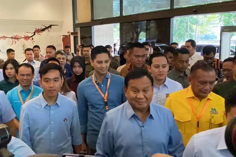 Tiga Paslon Capres-Cawapres Tiba di Rakornas Sentra Gakkumdu