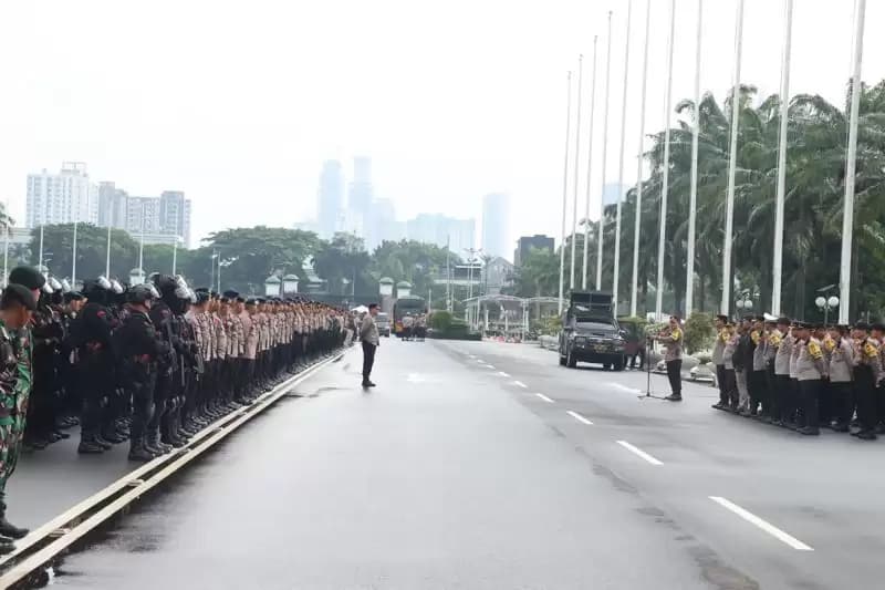 Polisi Kerahkan Hampir Tiga Ribu Personel Gabungan Amankan Aksi Bersama Desa