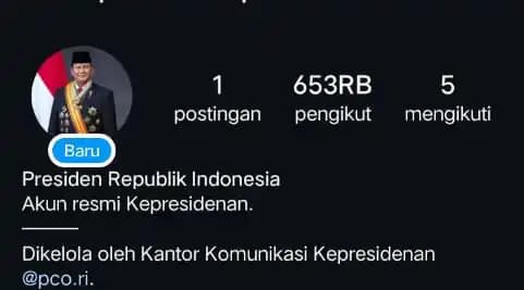 Akun IG Prabowo