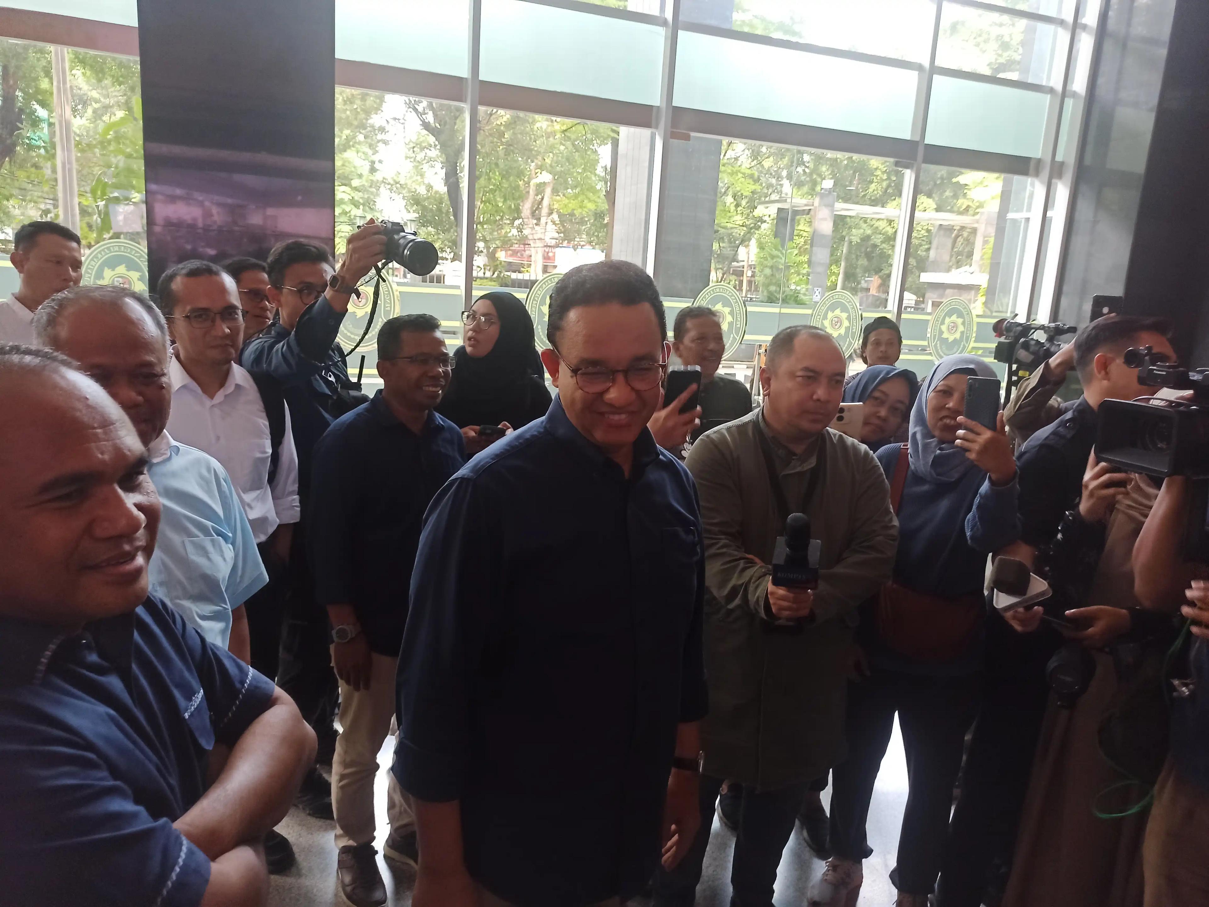 Anies Baswedan hadiri sidang pledoi Tom Lembong