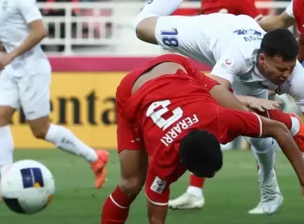 Babak Pertama Pialas Asia U-23 Indonesia vs Uzbekistan Imbang 0-0