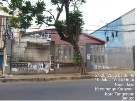 Bangunan yang diduga berdiri tanpa izin PBG