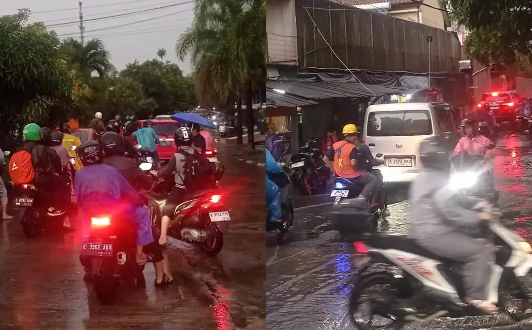Banjir di Komplek Kawaluyaan, Kota Bandung, Jawa Barat