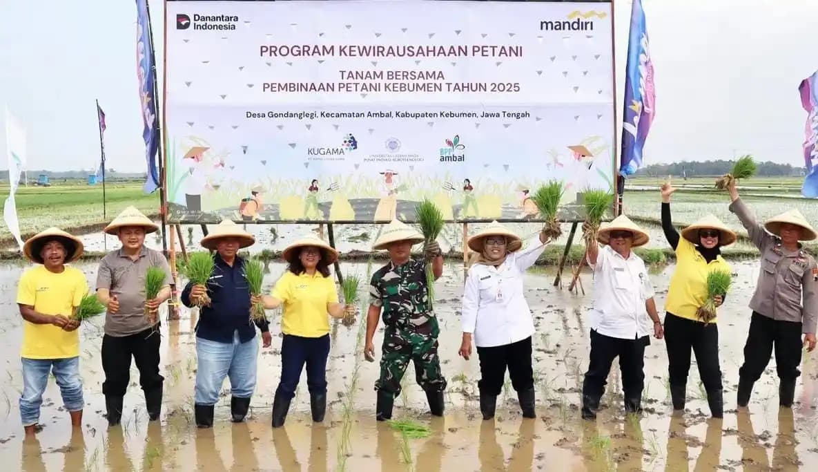 Bank Mandiri Dukung Ketahanan Pangan Nasional  Melalui inisiatif Kewirausahaan Petani