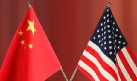 Bendera China dan AS