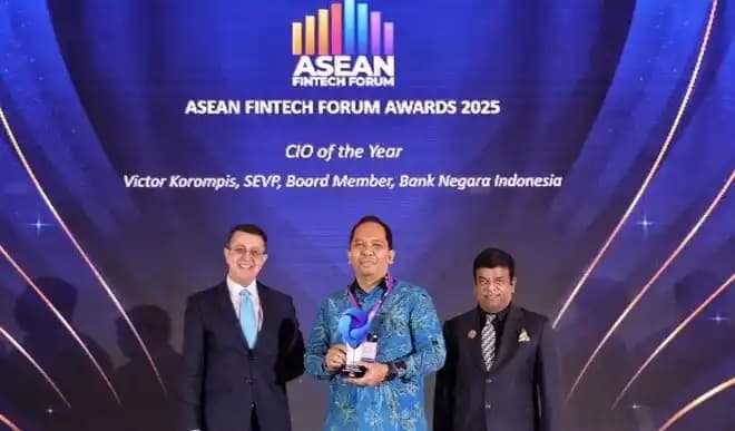BNI meraih penghargaan CIO of the Year di ASEAN Fintech Awards 2025
