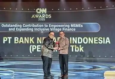 BNI Raih Penghargaan Pemberdayaan UMKM dan Keuangan Inklusif Desa